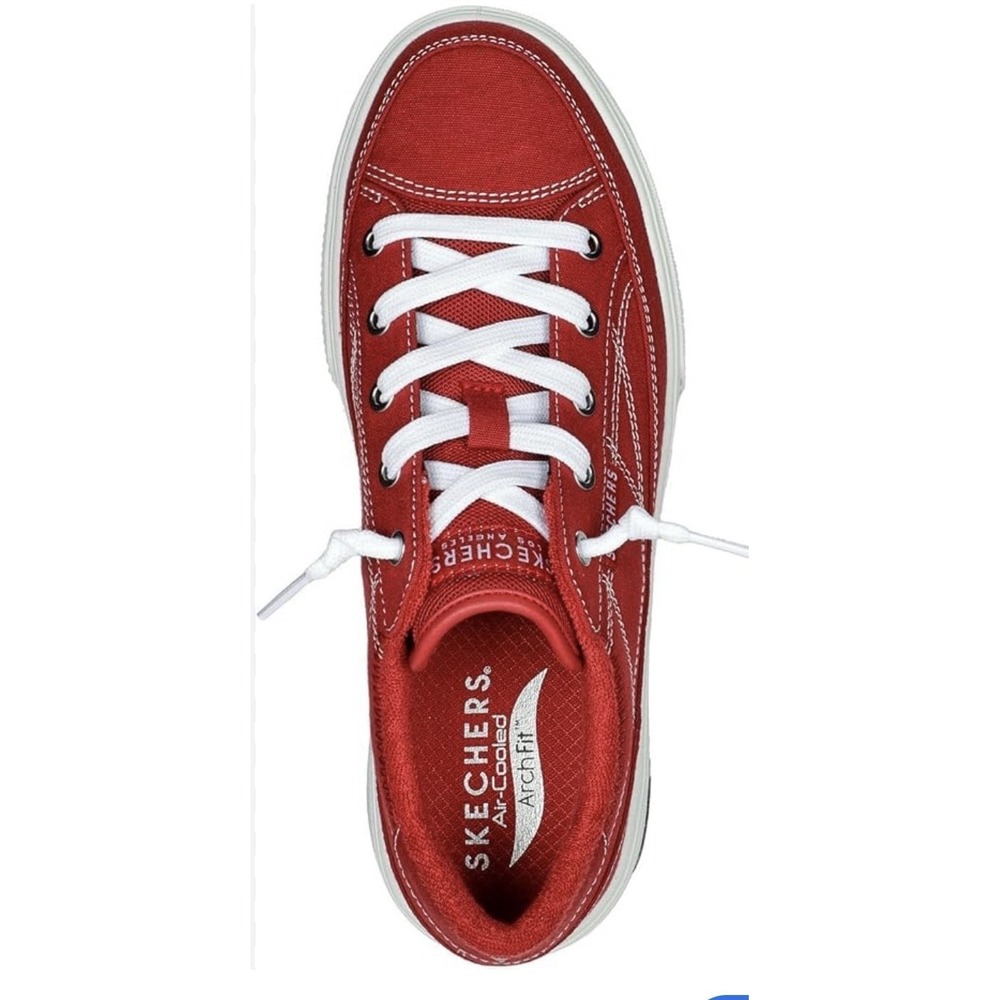 Skechers Sneakers Arch Fit Arcade-Arcata Red White Contrast Sz-9.5 Women's‎